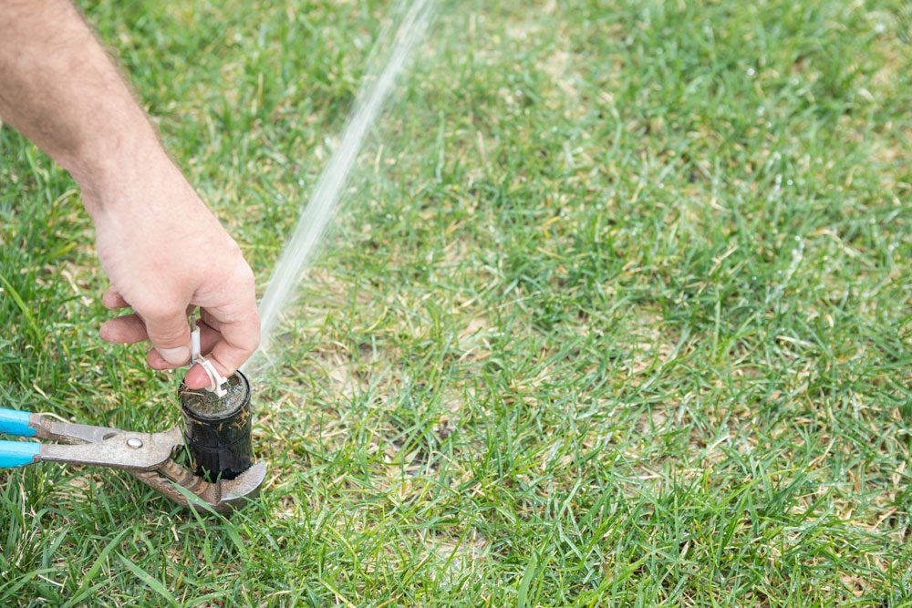 Go Green Lawn Sprinklers | Fort Mill, Rock Hill, Indian Land, SC • Charlotte, Matthews, Waxhaw, Weddington, NC | adjusting sprinkler system