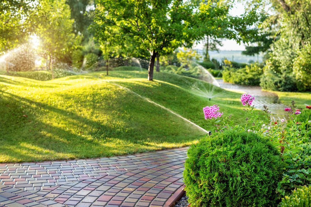 Go Green Lawn Sprinklers | Fort Mill, Rock Hill, Indian Land, SC • Charlotte, Matthews, Waxhaw, Weddington, NC | beautiful landscape with sprinkler system